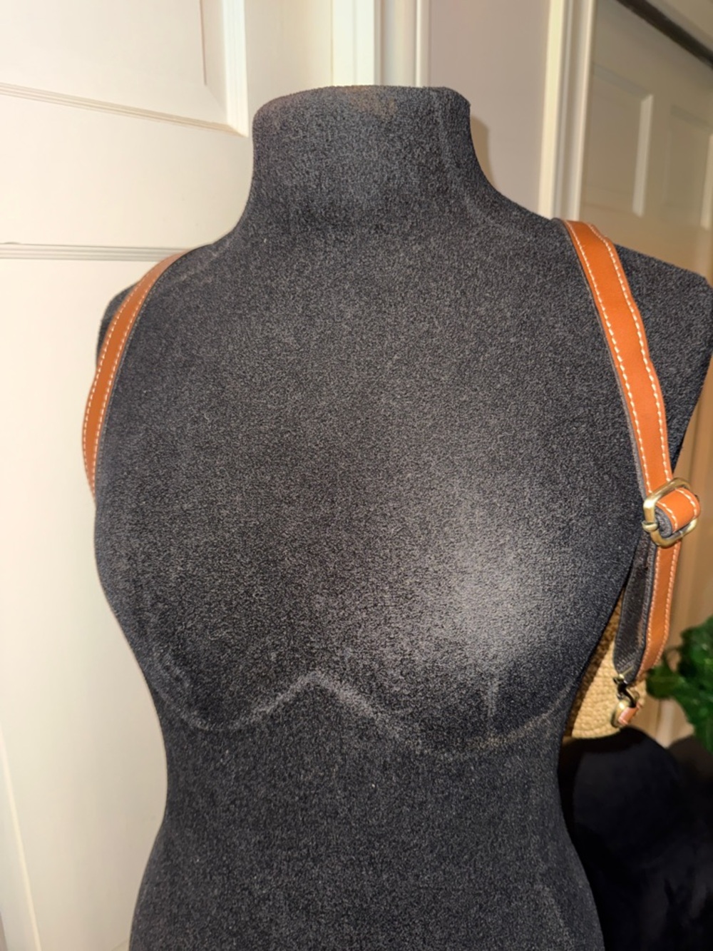 Patricia Nash Woven Straw Converter Backpack to Crossbody Bag Leather Trim - Picture 4 of 15